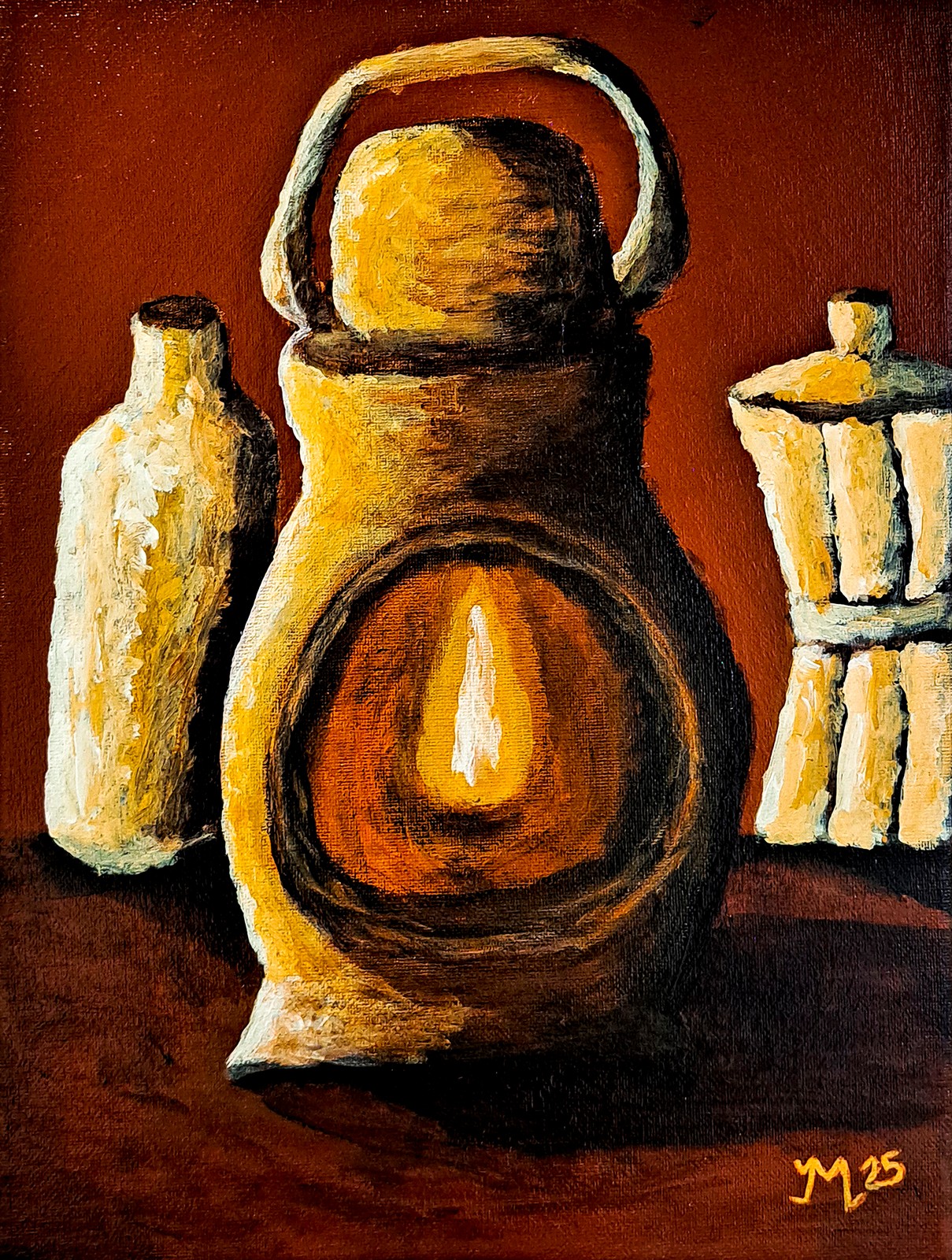 Lámpara — pintura de Jhonny Moniz